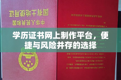 坊子学历证书网上制作平台，便捷与风险并存的选择